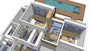 Studio House 6 made with Sketchup and TreblD